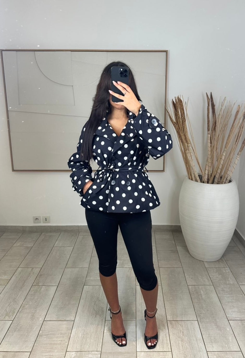 Veste à pois