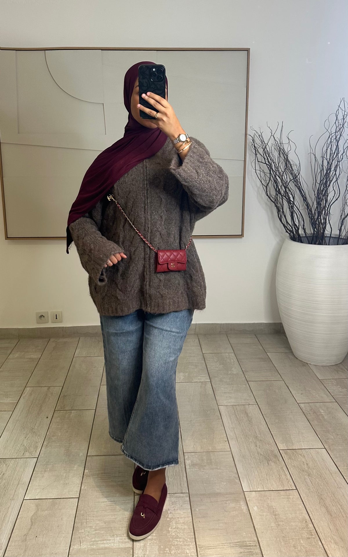 Gilet tressé Kam